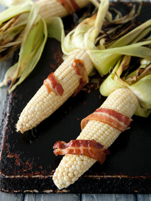 Bacon Wrapped Corn on the Cob