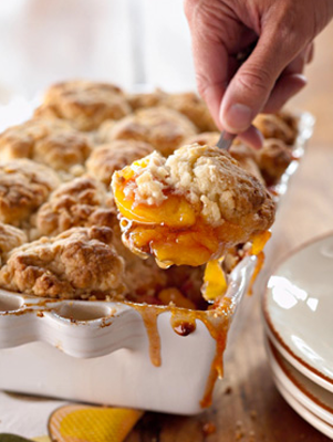 Peach and Cinnamon Cobbler