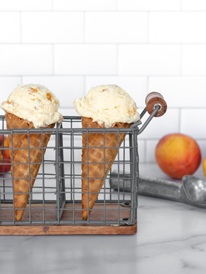 Fresh Georgia Peach and Brown Sugar Ice Cream Thumbnail