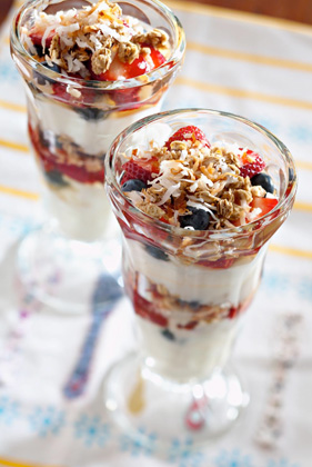 Berry Parfaits with Coconut Granola Recipe