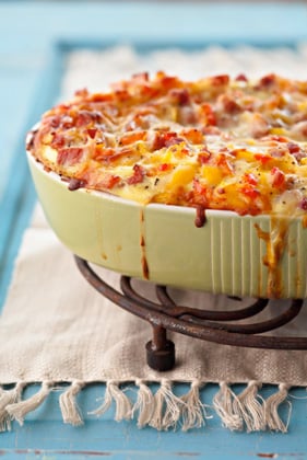 Jamie’s Breakfast Casserole with Ham and Cheese Recipe