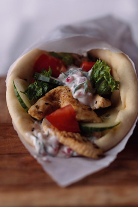 Marinated Chicken Gyro Wraps Recipe