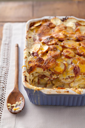 Three-Cheese Potato Gratin Recipe