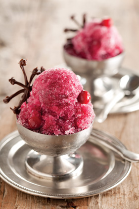 Festive Spicy Cranberry Sorbet Recipe