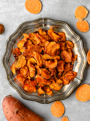 Spicy Sweet Potato Chips Thumbnail