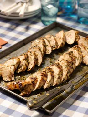 Herb-Rubbed Grilled Pork Tenderloin Recipe