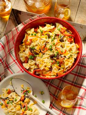 Grilled Red Pepper and Bow-tie Pasta Salad Thumbnail