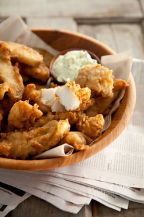 The Deen Bros. Lighter Beer Battered Fish and Chips Thumbnail