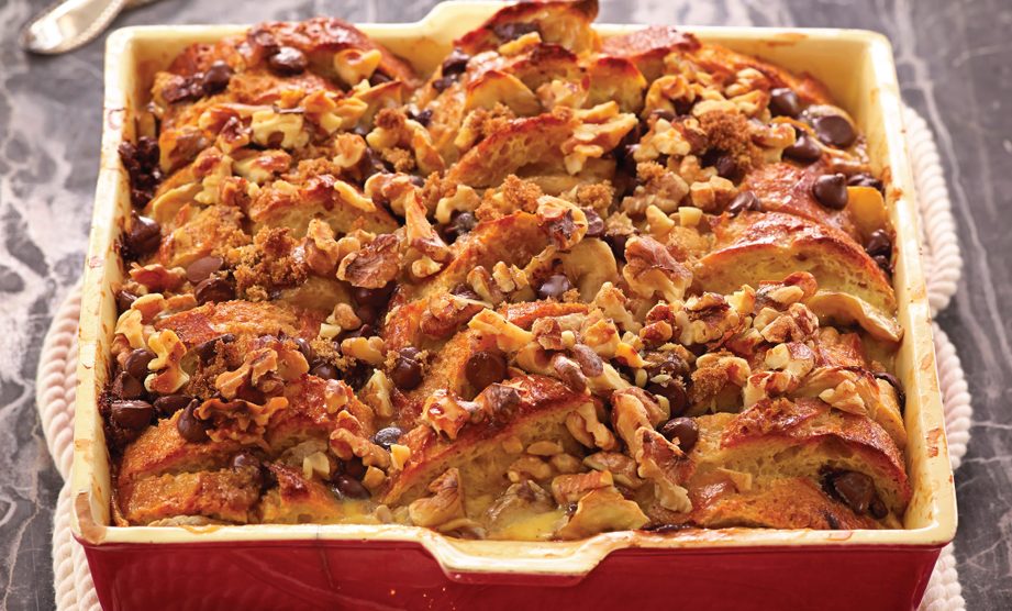 Paula Deen Cuts the Fat, 250 Favorite Recipes All Lightened Up, Exclusive: Chocolate-Banana-Walnut Bread Pudding