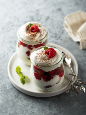 Brownie Raspberry Trifle