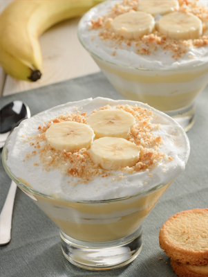 Low Sugar Banana Pudding