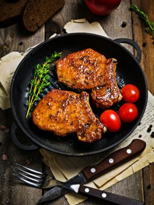 Maple Glazed Pork Chops