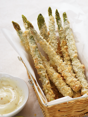 Fried Asparagus with Creole Mustard Sauce Thumbnail
