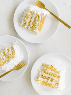 Coconut Lemon Curd Cake