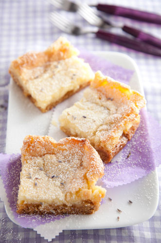 Lemon Lavender Gooey Butter Cake Recipe