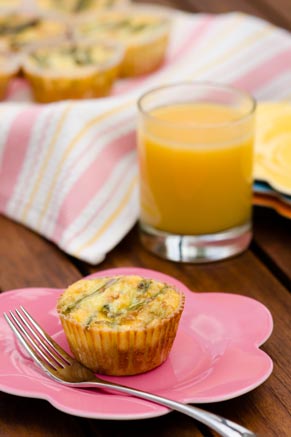 Crab & Asparagus Quiche Cupcakes Recipe