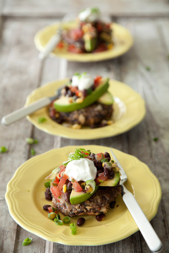 Turkey Black Bean Burgers with Corny Salsa Recipe