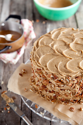 Chocolate Pecan Layer Cake Recipe