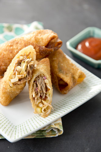 Pork-Slaw Egg Rolls Recipe