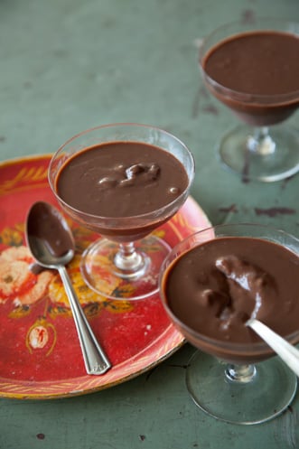 Double Layer Cherry Chocolate Pudding Recipe