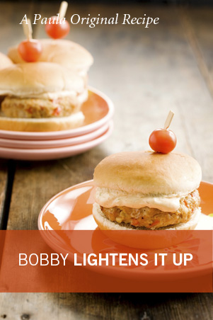 Bobby's Lighter Chicken Creole Burgers with Bayou Mayo Thumbnail
