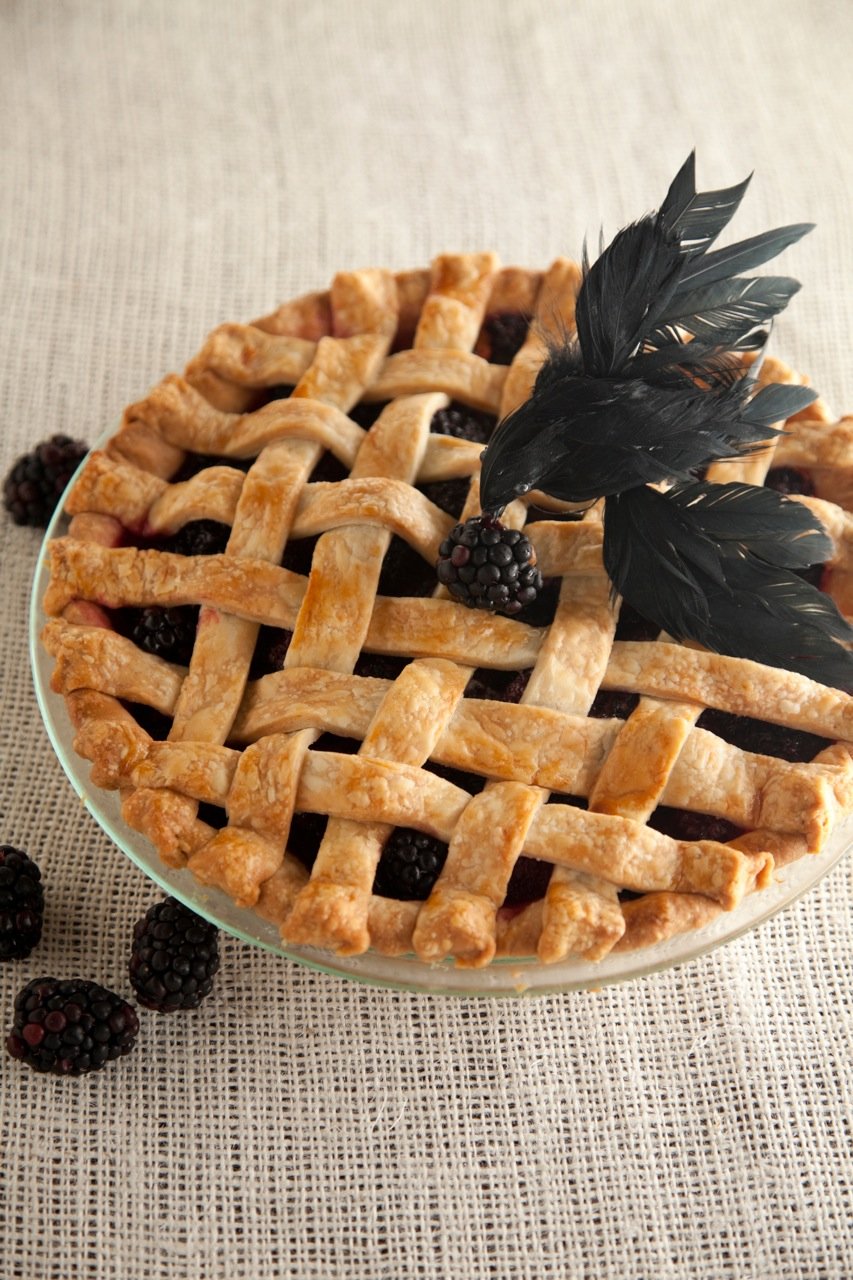 Lattice-Top Blackberry Blackbird Pie Thumbnail