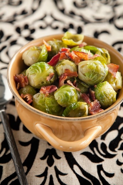 Brussels Sprouts With Onions and Bacon Recipe