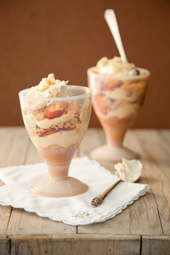 Brooke’s Light and Lovely Peach Parfaits Recipe
