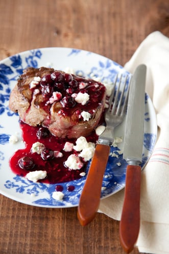 Grilled Steak and Blue Cheese With Berry Glaze Thumbnail