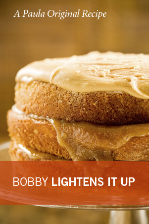 Bobby’s Lighter Caramel Cake Recipe