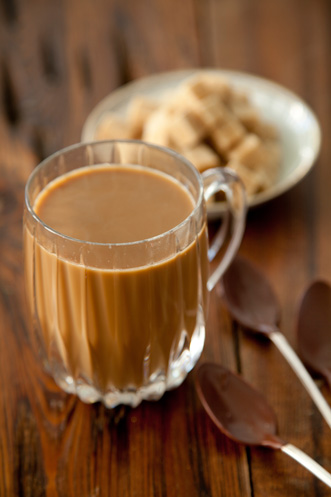 Cafe Au Lait with Chocolate Dipped Spoons Thumbnail