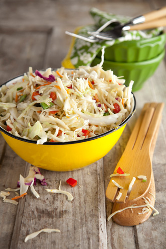 Peppery Coleslaw with Orange Chili Vinaigrette Thumbnail