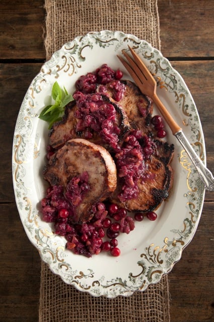 Pork Chops with Cranberry Mustard Sauce Thumbnail