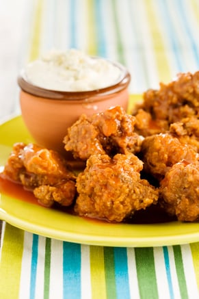 Buffalo Chicken Livers with a Blue Cheese Dipping Sauce Recipe