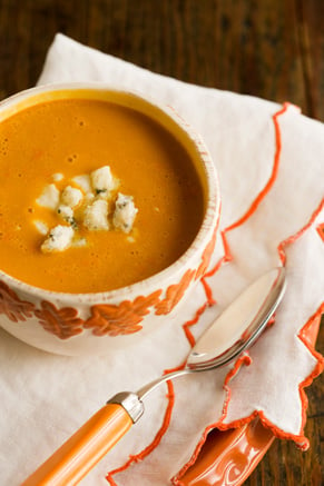 Carrot Soup With Blue Cheese Recipe
