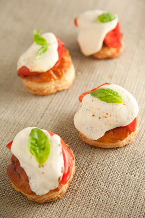 Tomato and Mozzarella Tarts Thumbnail