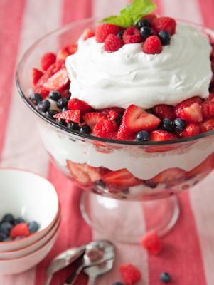Skinny Berry Trifle