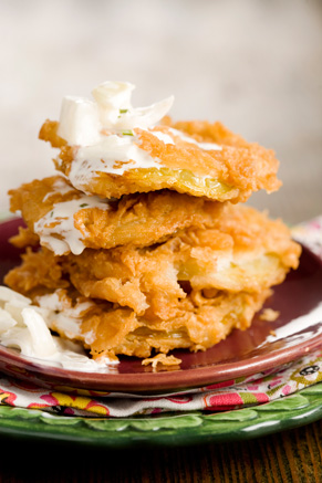 Southern Fried Green Tomato with Vidalia Onion Relish Recipe