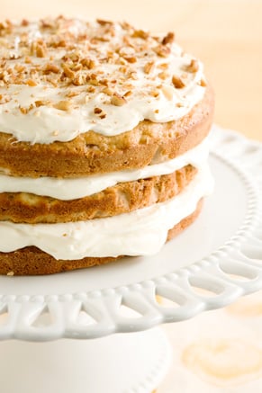 Banana Nut Cake With Cream Cheese Frosting Recipe