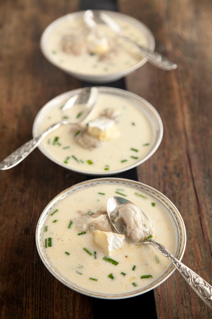 Oyster and Brie Champagne Soup Thumbnail