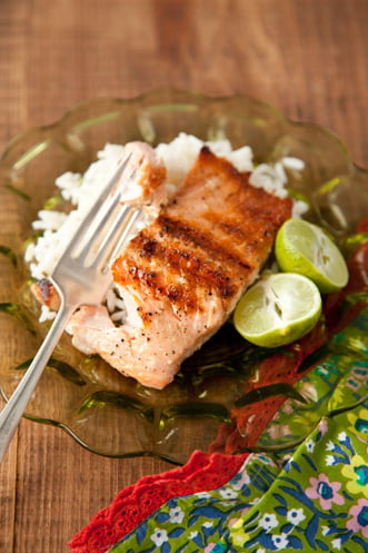Grilled Salmon With Key Lime Butter Recipe