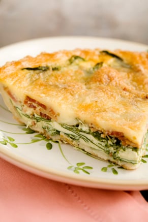 Spinach and Bacon Quiche Thumbnail