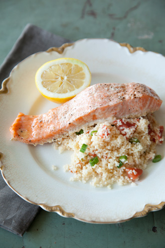 Salmon Filets over Couscous Recipe