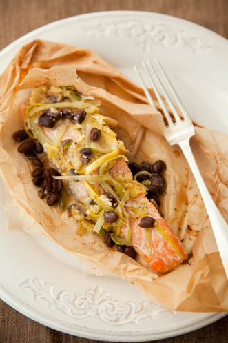 Paper Wrapped Anniversary Salmon Recipe