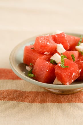 Watermelon Salad With Mint Leaves Recipe