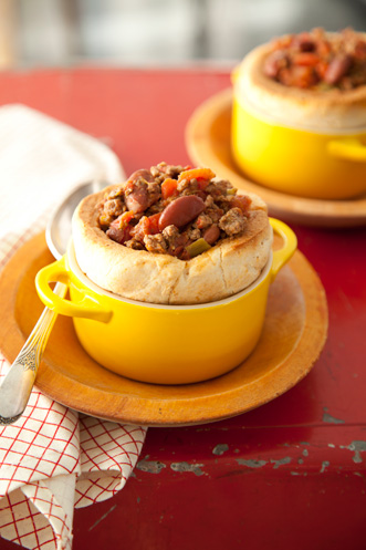 Chili in a Biscuit Bowl Recipe