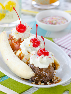 Bruleed Banana Split Recipe