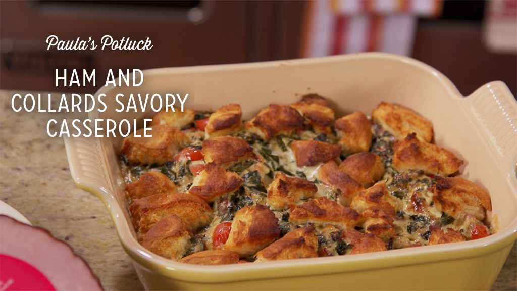 Ham and Collards Savory Casserole Recipe