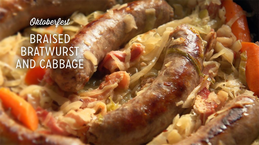 Braised Bratwurst and Cabbage Recipe