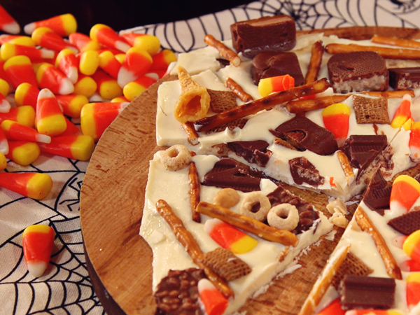 Candy Corn and Snack Mix Bark Thumbnail